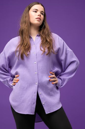 Plus size veliki brojevi Bluza na kopčanje za punije