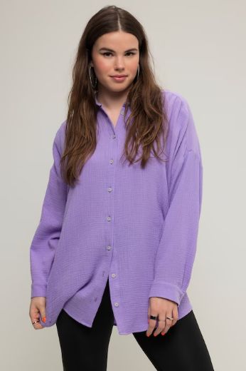 Plus size veliki brojevi Bluza na kopčanje za punije