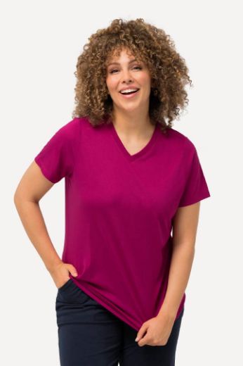Plus size veliki brojevi Majica funkcionalna V ovratnik za punije