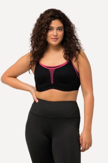 Plus size veliki brojevi Grudnjak sportski s podesivim naramenicama za punije