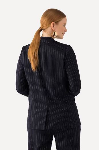 Plus size veliki brojevi Sako na pruge za punije