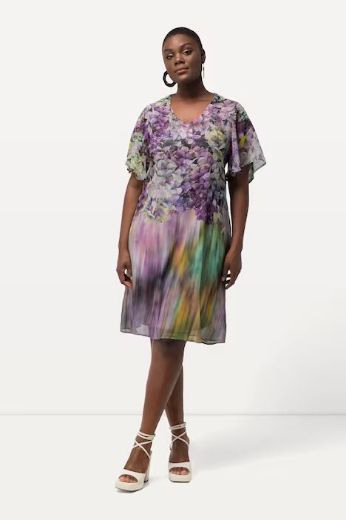 Plus size veliki brojevi Haljina elegantna A kroja s printom za punije