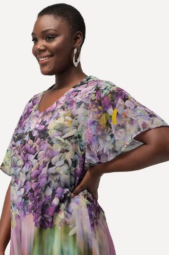 Plus size veliki brojevi Haljina elegantna A kroja s printom za punije