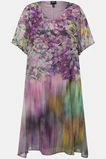 Plus size veliki brojevi Haljina elegantna A kroja s printom za punije