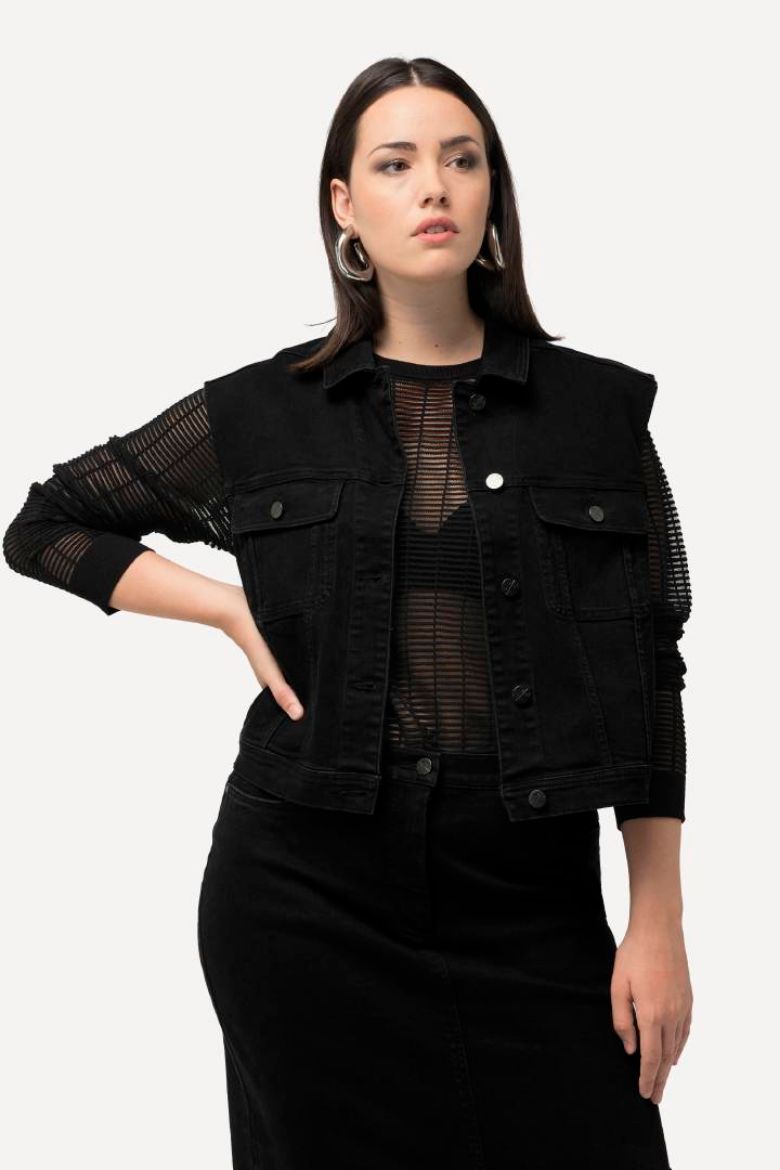 Plus size veliki brojevi Prskuk od trapera za punije