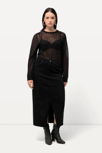 Plus size veliki brojevi Suknja midi s prorezom za punije
