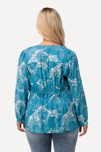 Plus size veliki brojevi Bluza V ovratnika dugih rukava za punije