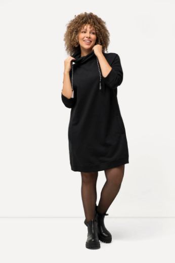 Plus size veliki brojevi Haljina povišenog ovratnika za punije