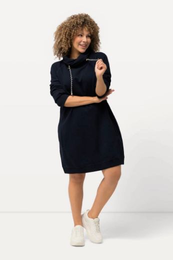 Plus size veliki brojevi Haljina povišenog ovratnika za punije