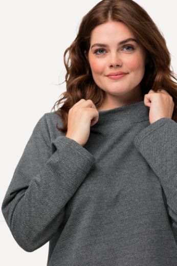 Plus size veliki brojevi Majica povišenog ovratnika za punije