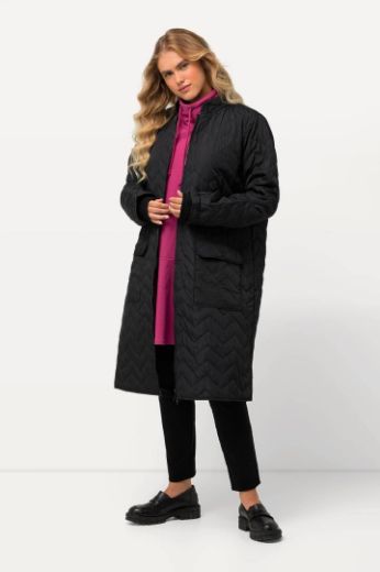 Plus size veliki brojevi Jakna duži model s džepovima za punije