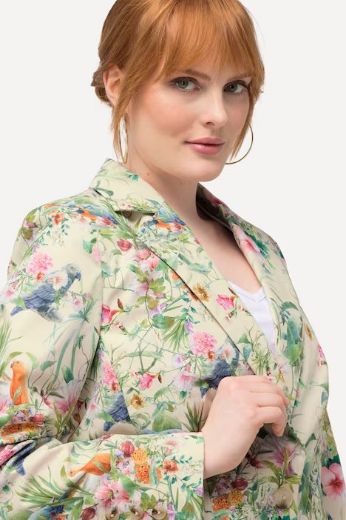 Plus size veliki brojevi Sako lagani cvjetnog printa za punije