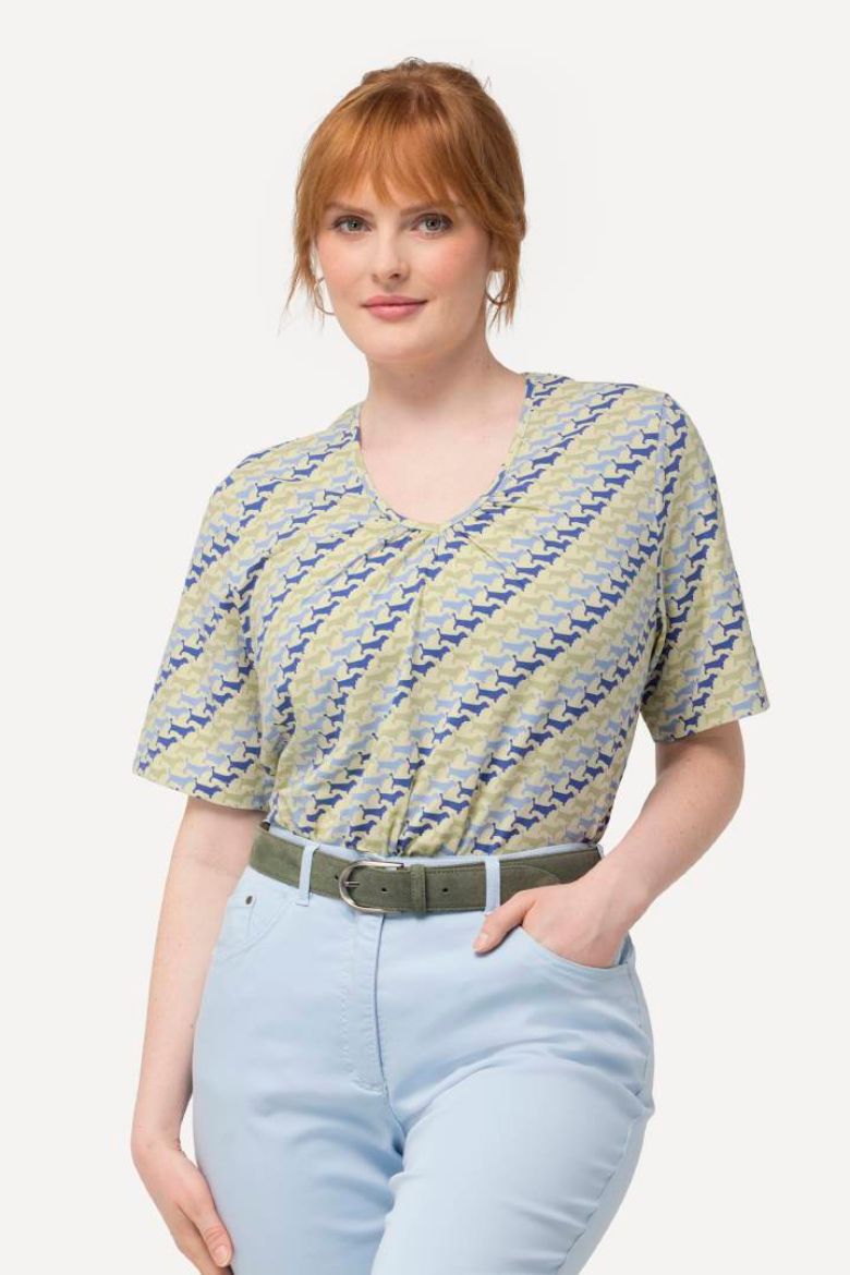 Plus size veliki brojevi Majica A kroja s printom psa za punije