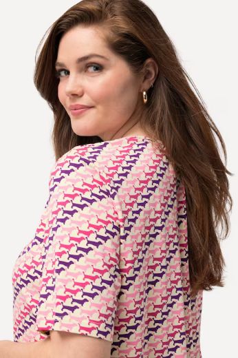 Plus size veliki brojevi Majica A kroja s printom psa za punije