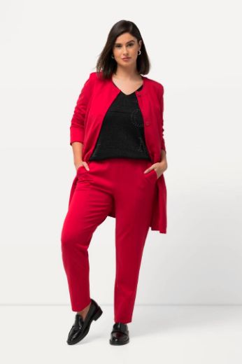Plus size veliki brojevi Hlače s blago suženim nogavicama za punije