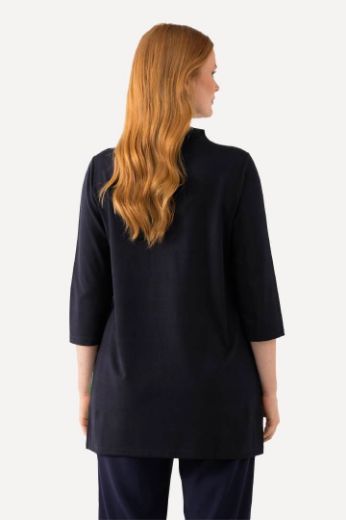 Plus size veliki brojevi Tunika cvjetnog printa 3/4 rukavi za punije