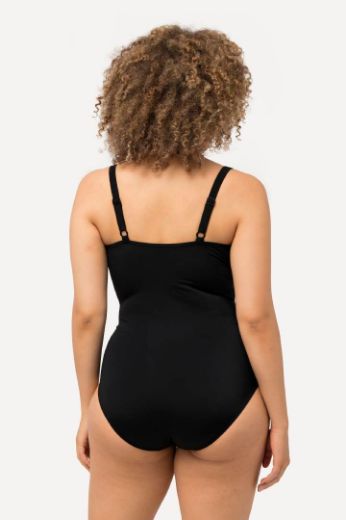 Plus size veliki brojevi Kupaći kostim jednodijelni s motivom neonskog svijetla za punije