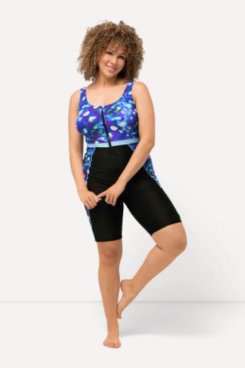 Plus size veliki brojevi Kupaći kostim jednodijelni s produženim nogavicama za punije