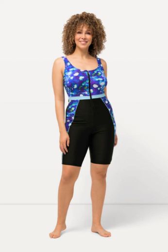 Plus size veliki brojevi Kupaći kostim jednodijelni s produženim nogavicama za punije