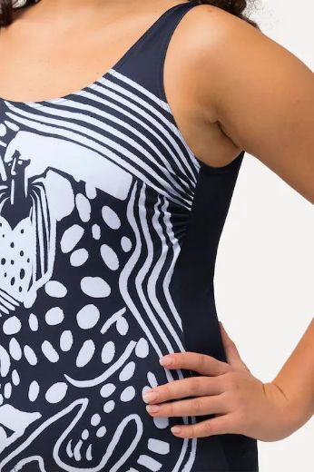 Plus size veliki brojevi Kupaćo kostim jednodijelni s printom za punije