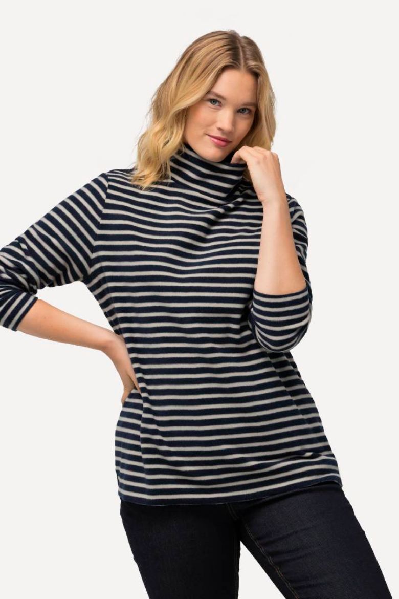 Plus size veliki brojevi Majica povišenog ovratnika za punije