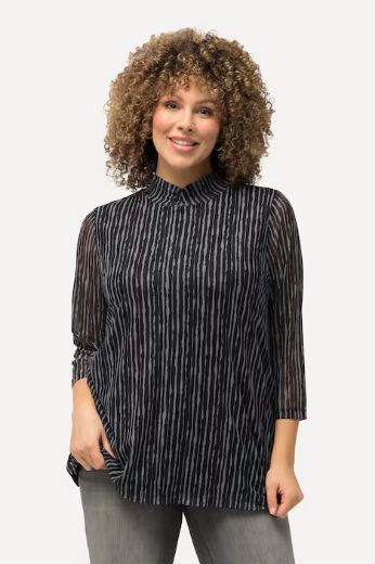 Plus size veliki brojevi Majica V ovratnika 3/4 rukavi za punije