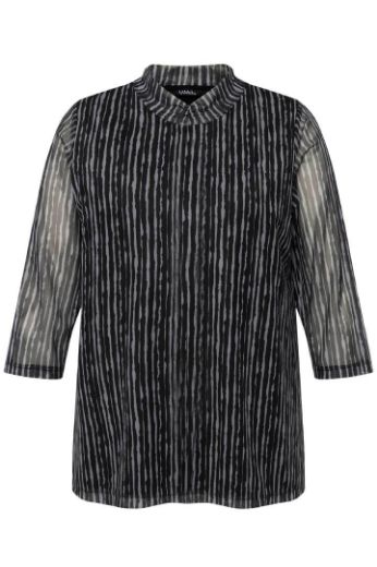 Plus size veliki brojevi Majica V ovratnika 3/4 rukavi za punije
