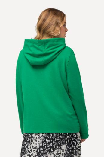Plus size veliki brojevi Majica s natpisom i kapuljačom za punije