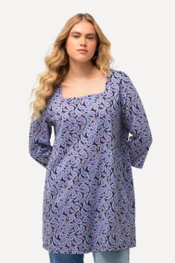 Plus size veliki brojevi Majica dužeg kroja 3/4 rukavi za punije