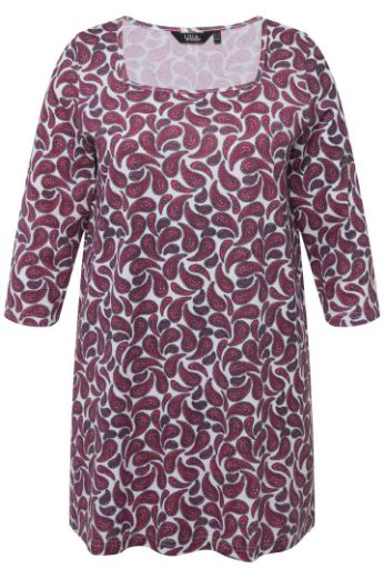 Plus size veliki brojevi Majica dužeg kroja 3/4 rukavi za punije