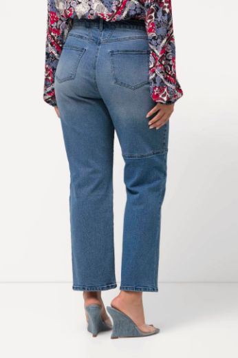 Plus size veliki brojevi Traperice Mandy ravan kroj nogavica za punije