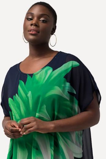 Plus size veliki brojevi Bluza elegantna s cvjetnim motivom za punije