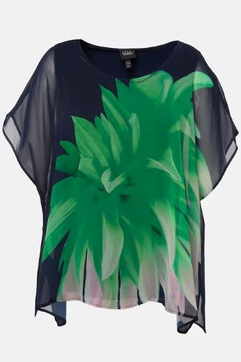 Plus size veliki brojevi Bluza elegantna s cvjetnim motivom za punije