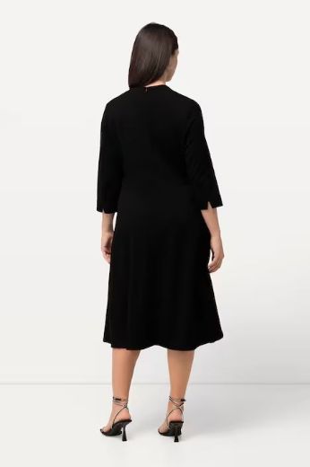 Plus size veliki brojevi Haljina A kroja s 3/4 rukavima za punije