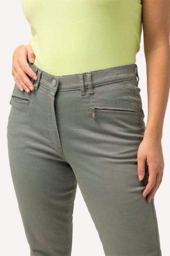 Plus size veliki brojevi Hlače Mony s patentnim zatvaračem na džepovima za punije