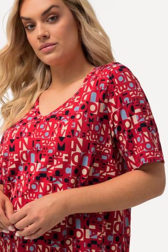 Plus size veliki brojevi Majica A kroja s printom slova za punije