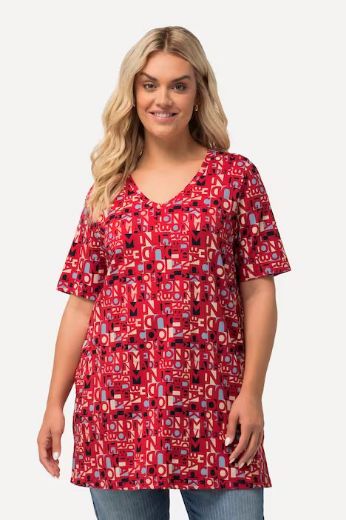 Plus size veliki brojevi Majica A kroja s printom slova za punije
