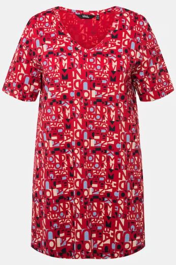 Plus size veliki brojevi Majica A kroja s printom slova za punije