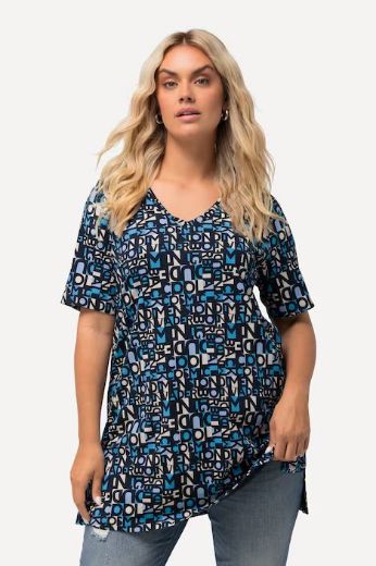 Plus size veliki brojevi Majica A kroja s printom slova za punije