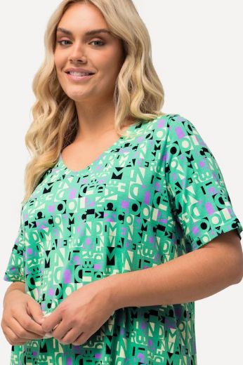 Plus size veliki brojevi Majica A kroja s printom slova za punije