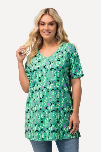 Plus size veliki brojevi Majica A kroja s printom slova za punije