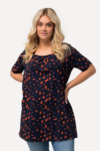 Plus size veliki brojevi Majica A kroja kratkih rukava za punije