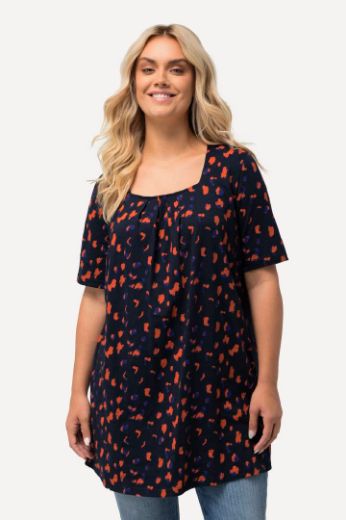 Plus size veliki brojevi Majica A kroja kratkih rukava za punije
