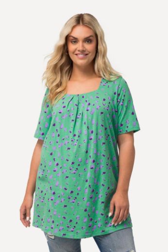 Plus size veliki brojevi Majica A kroja kratkih rukava za punije