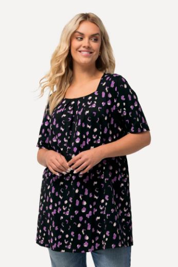 Plus size veliki brojevi Majica A kroja kratkih rukava za punije