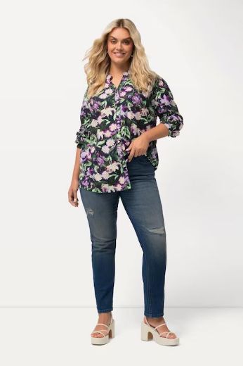 Plus size veliki brojevi Traperice uništenog efekta za punije