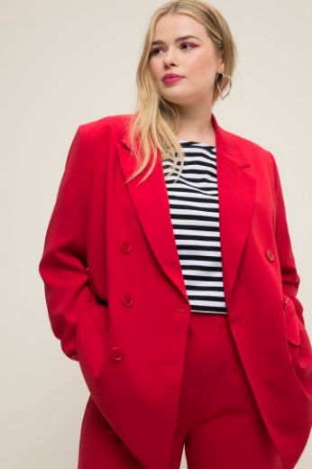 Plus size veliki brojevi Sako lagani s duplim kopčanjem za punije