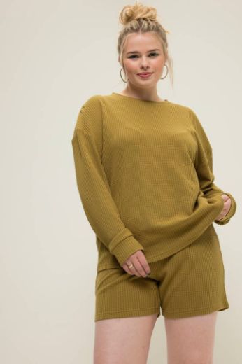 Plus size veliki brojevi Pidžama dugih rukava i kratkih nogavica za punije