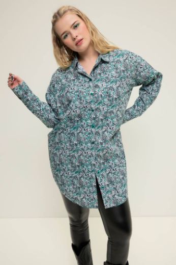 Plus size veliki brojevi Košulja dugih rukava širewg kroja s  printom za punije
