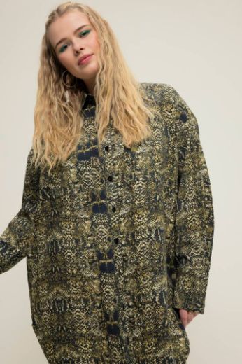 Plus size veliki brojevi Košulja dugih rukava s životinjskim printom za punije